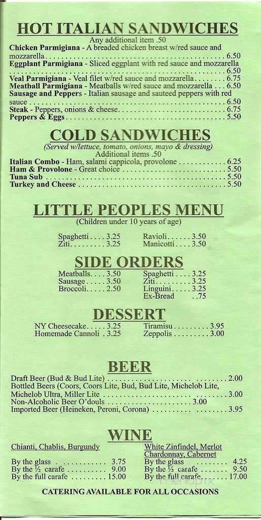 Restaurant Menu | MenuPix
