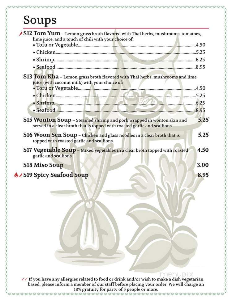 Fuji San - Cockeysville, MD menu_pic