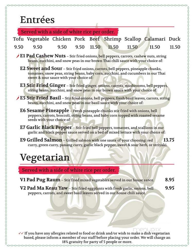 Fuji San - Cockeysville, MD menu_pic