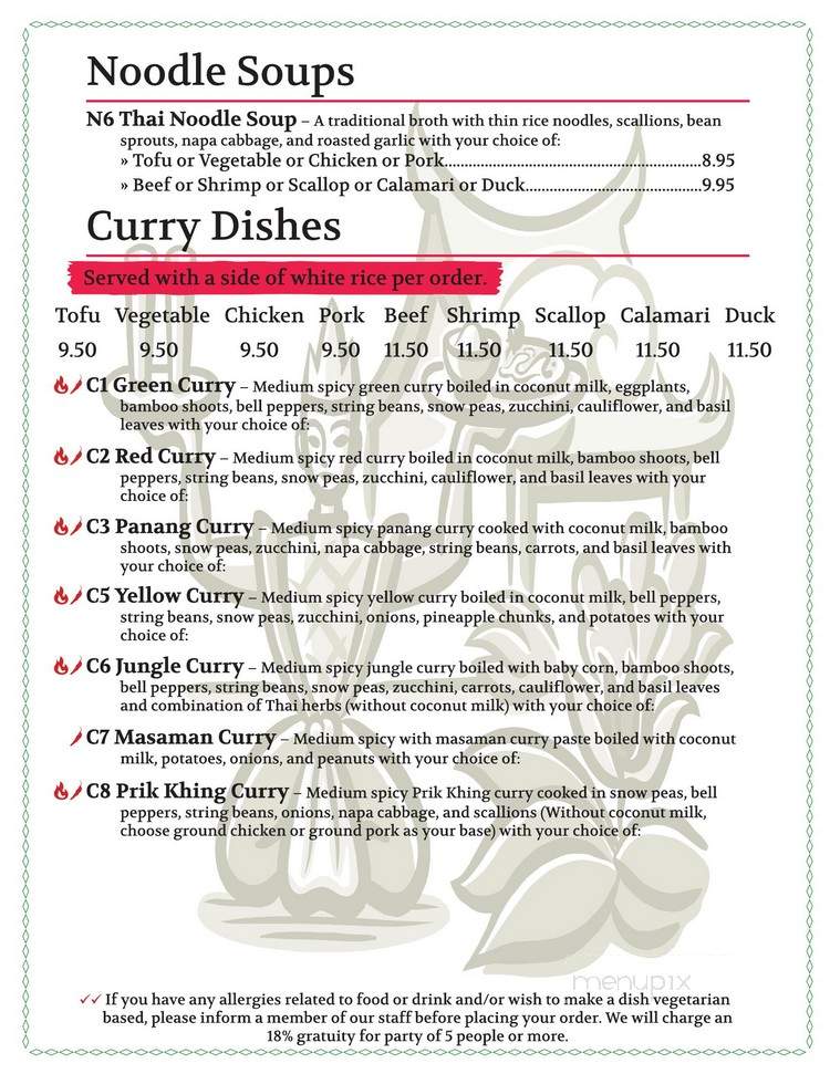 Fuji San - Cockeysville, MD menu_pic
