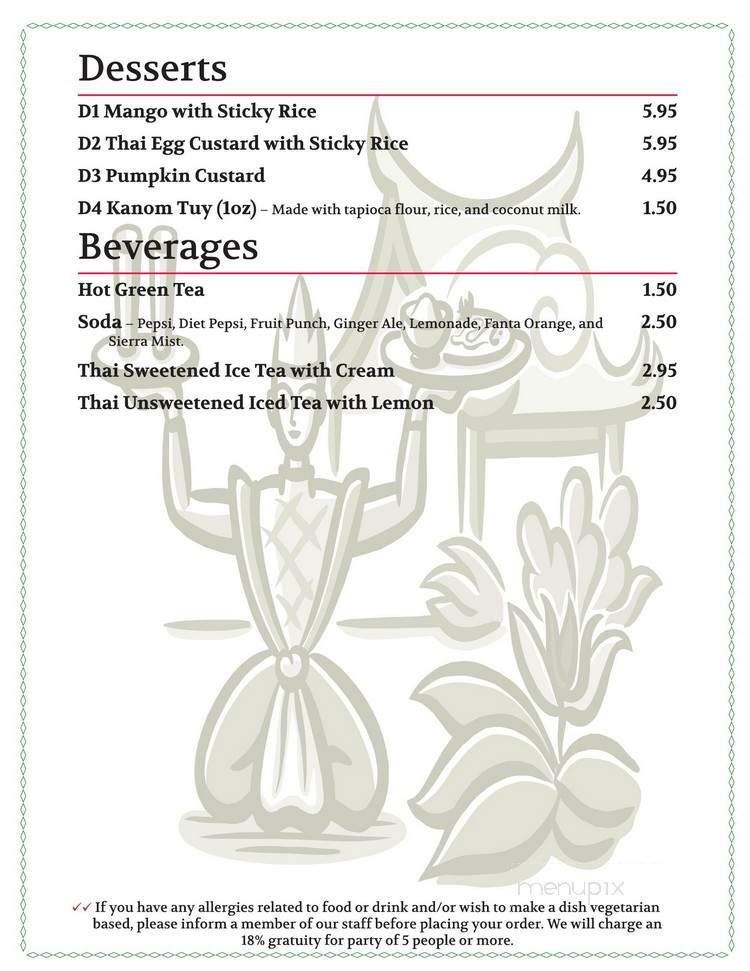 Fuji San - Cockeysville, MD menu_pic