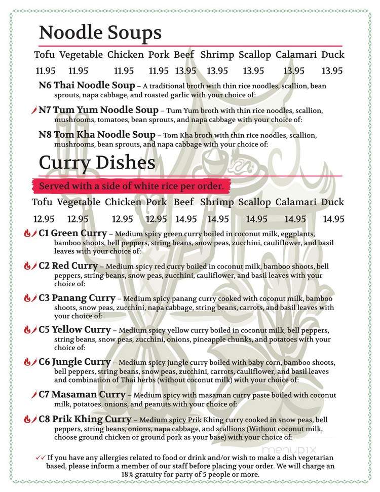 Fuji San - Cockeysville, MD menu_pic