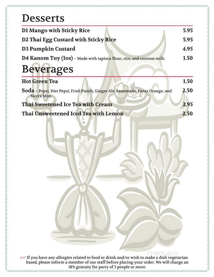 Fuji San - Cockeysville, MD menu_pic