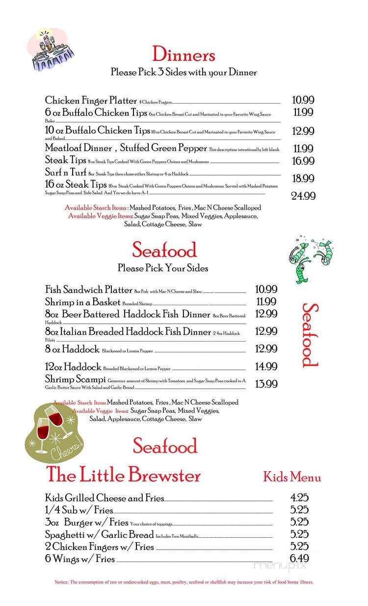 Joey's Restaurant - Houtzdale, PA menu_pic