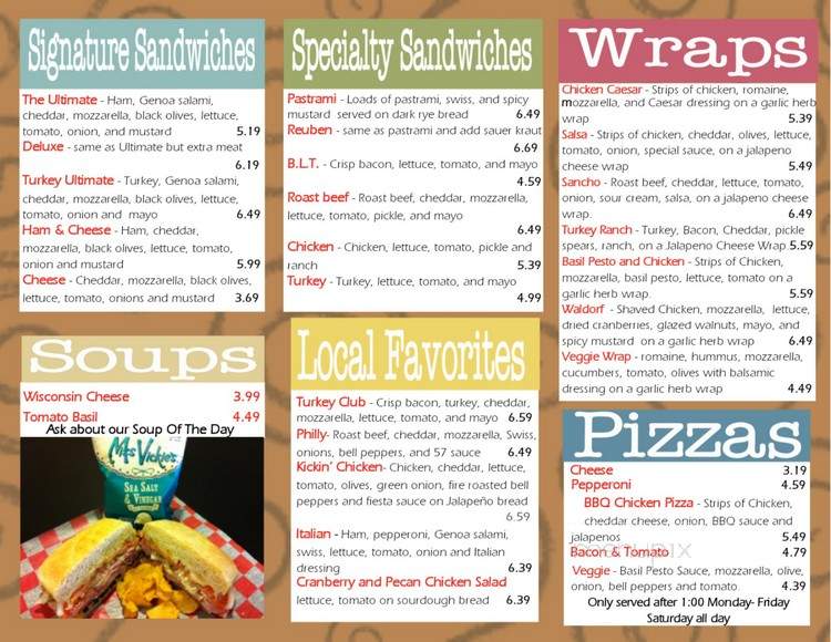 Heavenly Buns Deli - Ada, OK menu_pic
