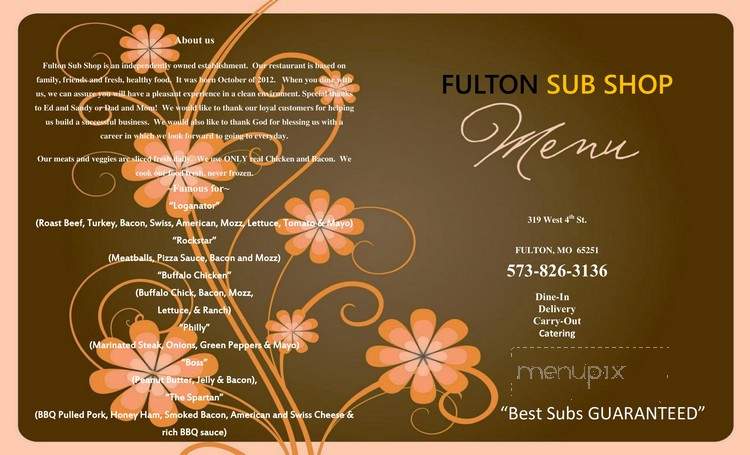 Fulton Sub Shop - Fulton, MO