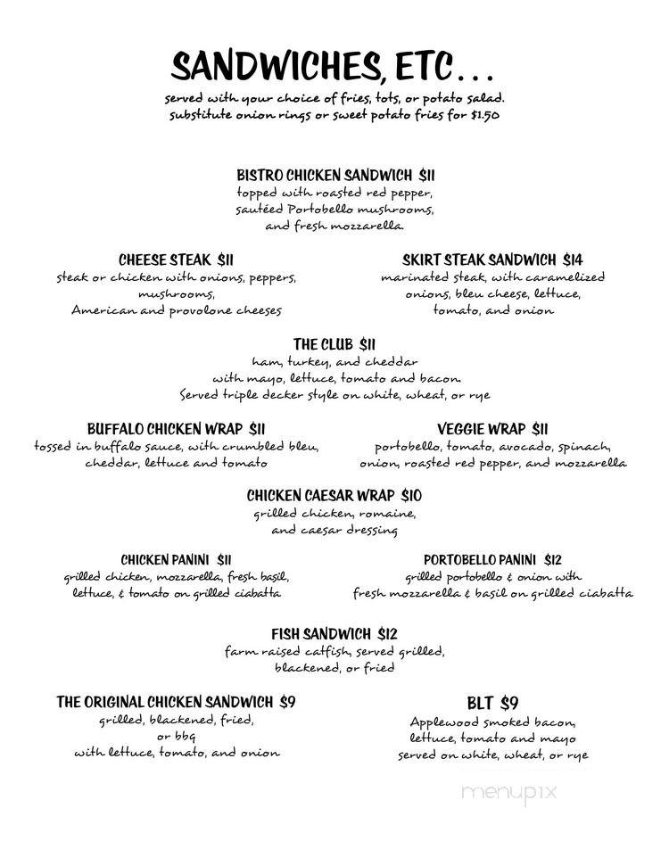 Bistro 31 - Big Pine Key, FL menu_pic