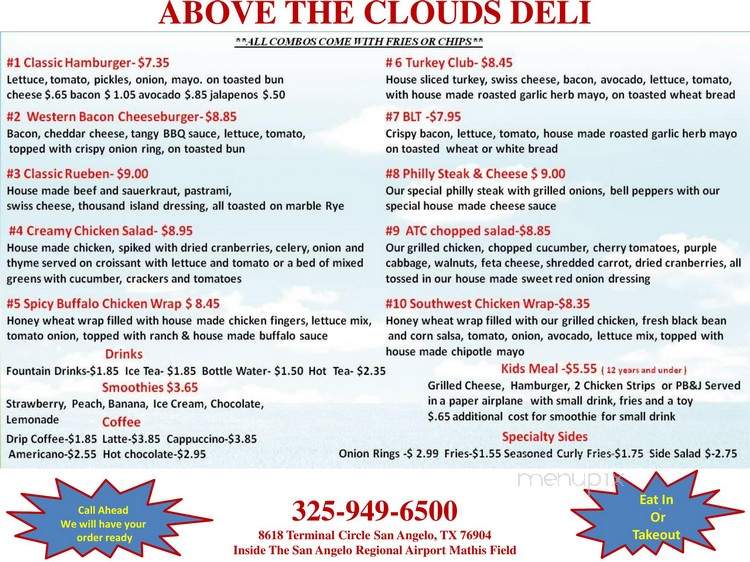 Above The Clouds Deli - San Angelo, TX