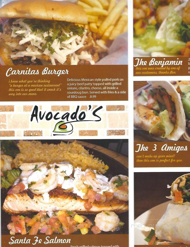 Avocado's - Monroe, LA menu_pic