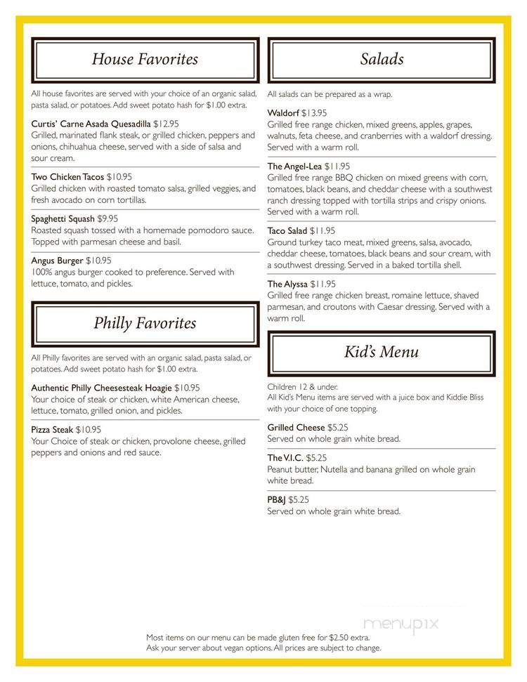 Blissful Banana Cafe - Orland Park, IL menu_pic