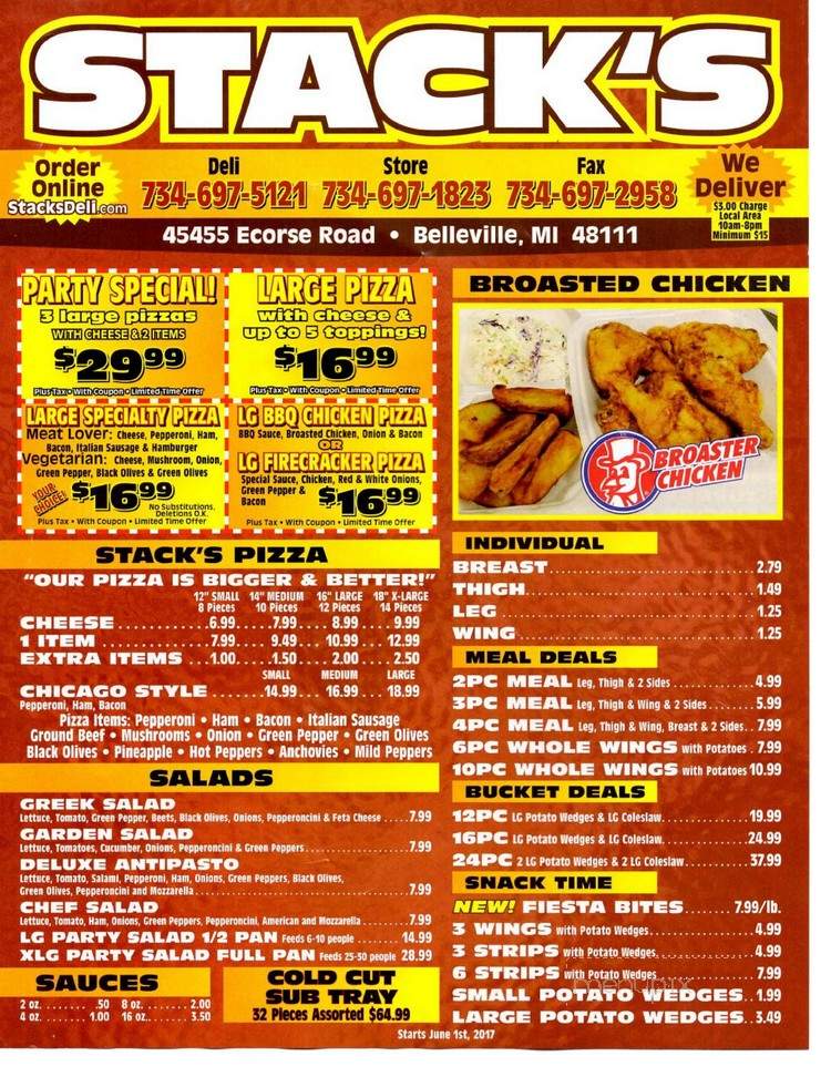 Stack's Liquor & Deli - Belleville, MI menu_pic