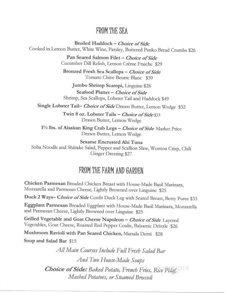 Caldwell House Restaurant - Lake George, NY menu_pic