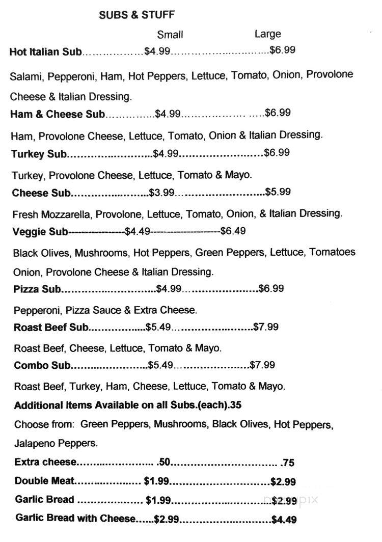Pizza Chef Gourmet Pizza - Florence, AL menu_pic