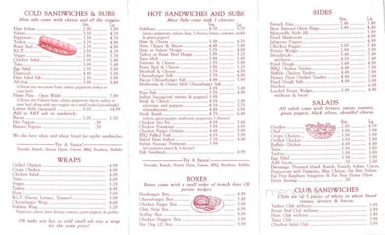 Market Square Restaurant - South Paris, ME menu_pic