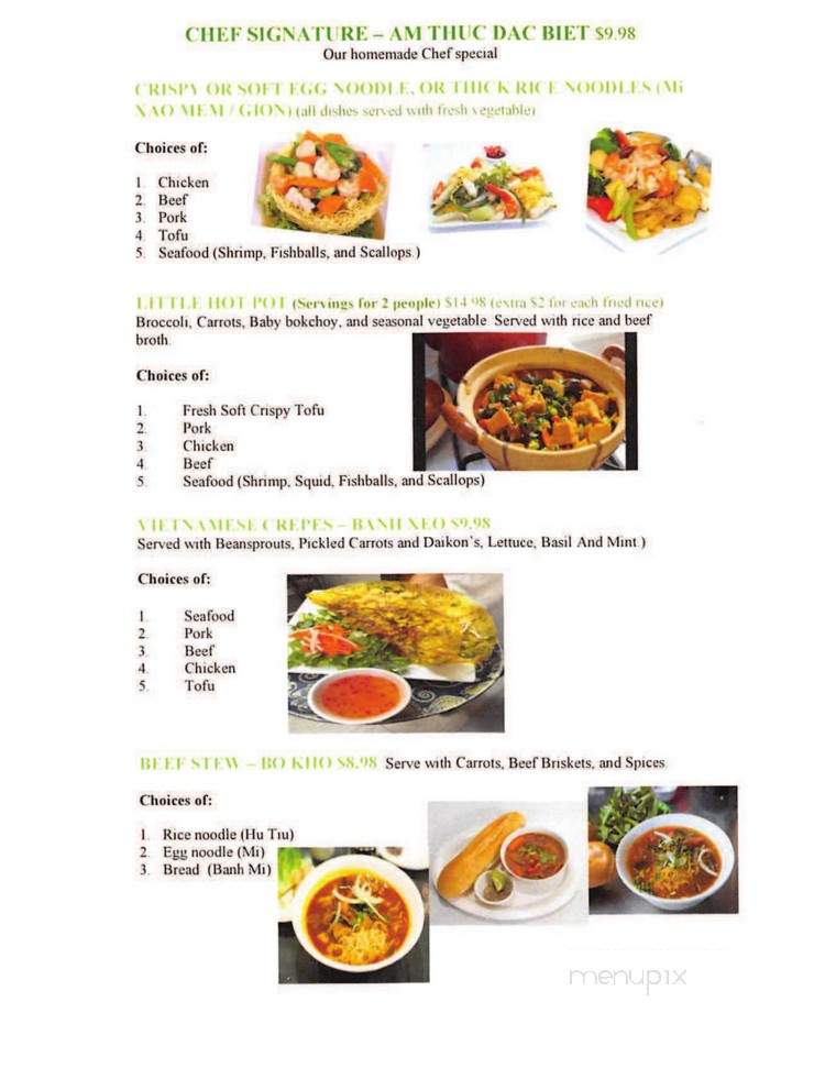 H's Pho - Waukee, IA menu_pic