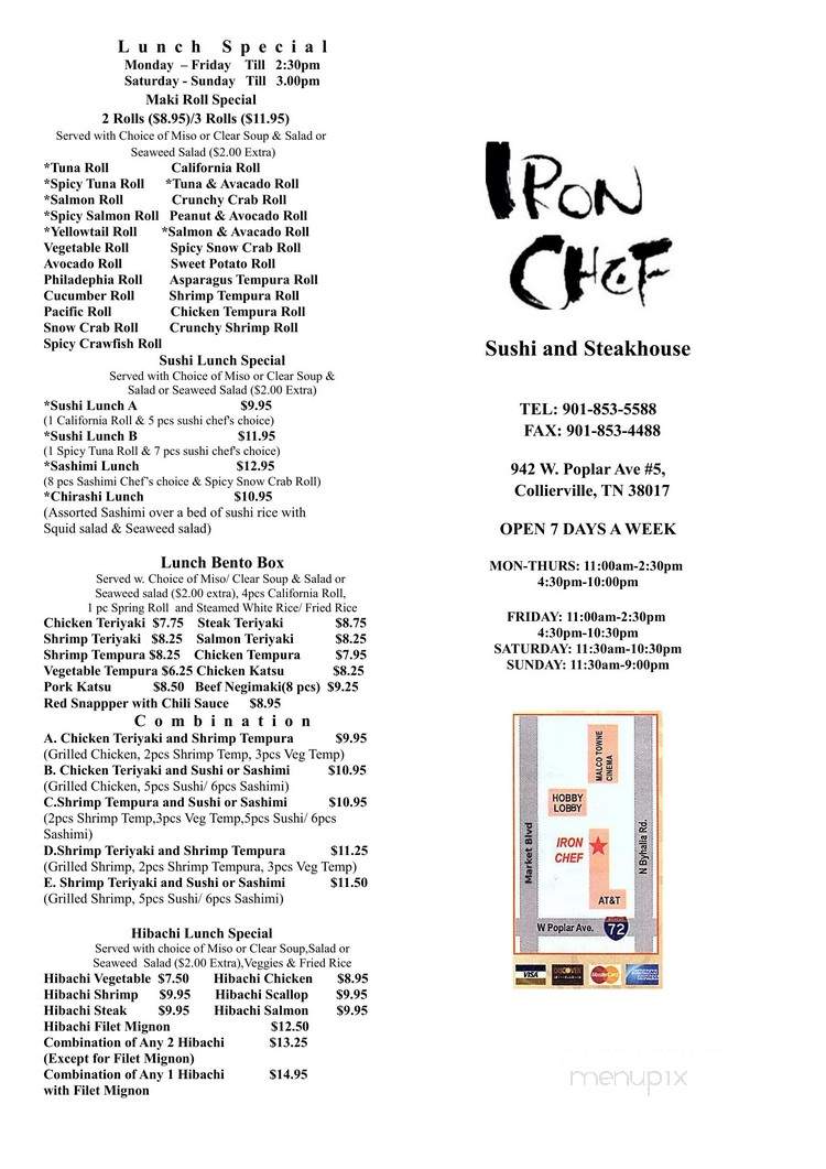 Iron Chef Sushi and Steakhouse - Collierville, TN