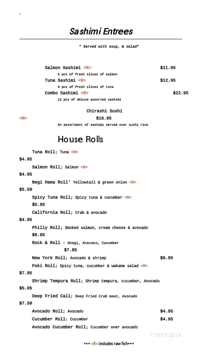 Samurai X Express - Pittsburg, CA menu_pic