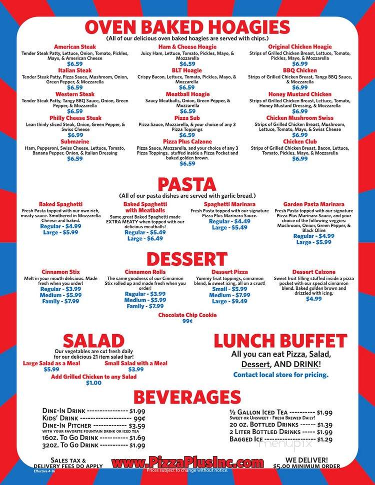 Zachary's Steak House - Kingsport, TN menu_pic
