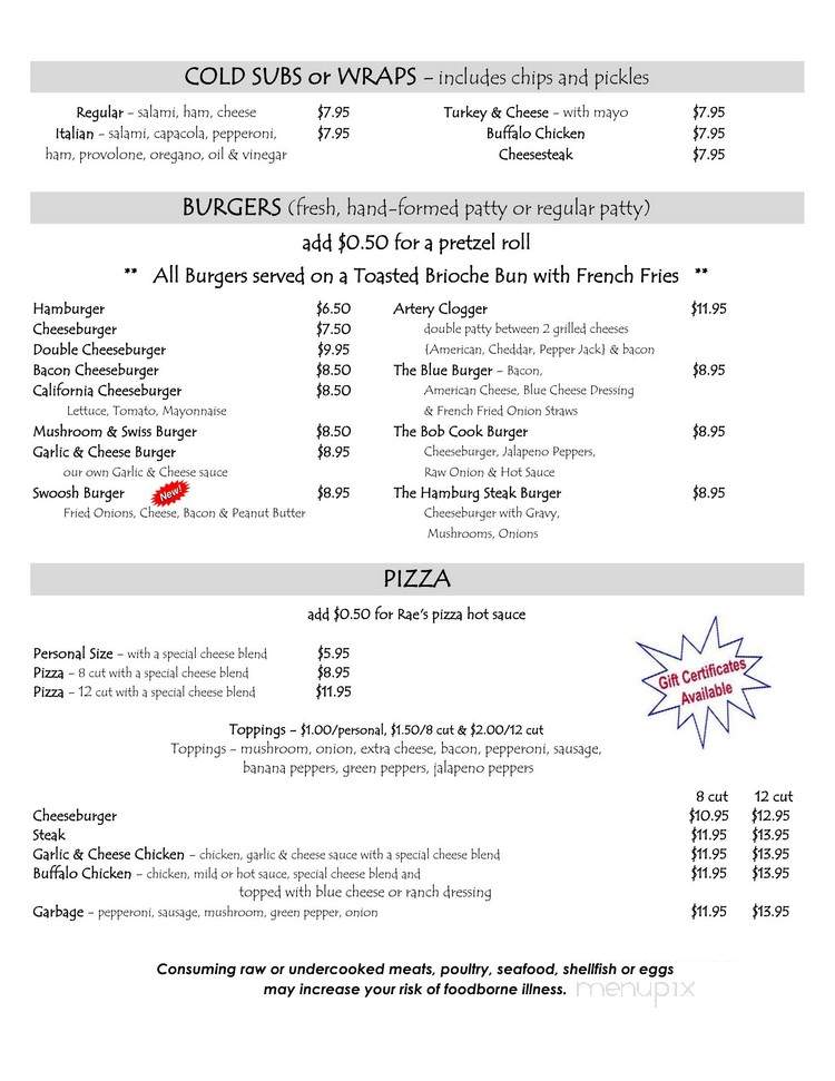 M & M Redzone - Mahanoy City, PA menu_pic