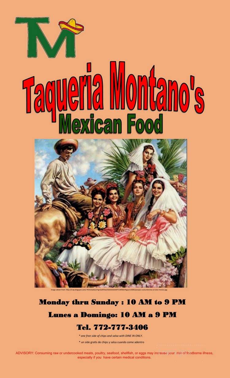 Taqueria Montano's Mexican Food - Port Saint Lucie, FL menu_pic