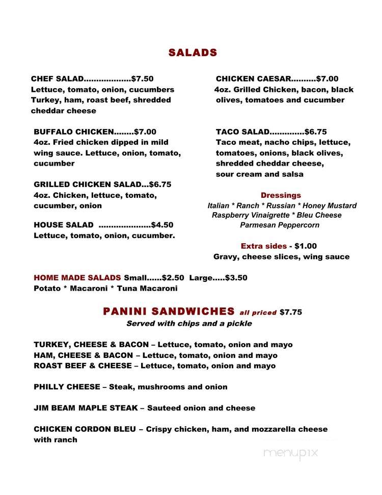 Mayfield Grill - Mayfield, NY menu_pic