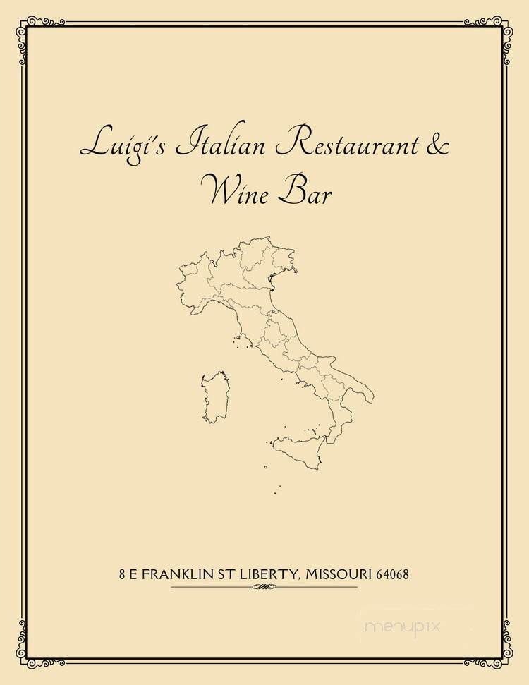 Luigi's Italian Restaurant - Liberty, MO menu_pic