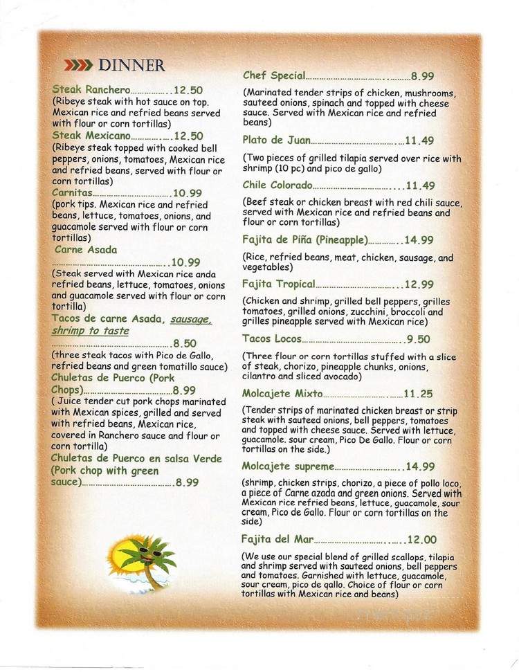 La Llave Del Caribe - Bowling Green, KY menu_pic