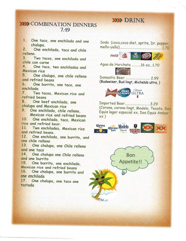 La Llave Del Caribe - Bowling Green, KY menu_pic
