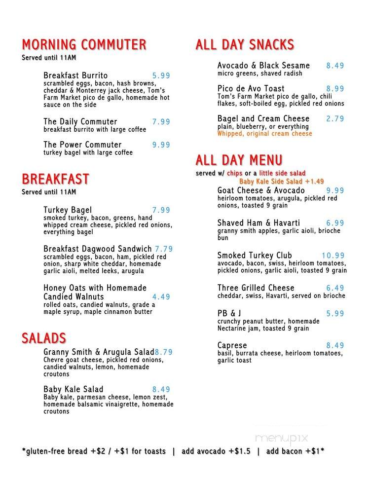 Daily Projects Cafe & Eatery - Algonquin, IL menu_pic