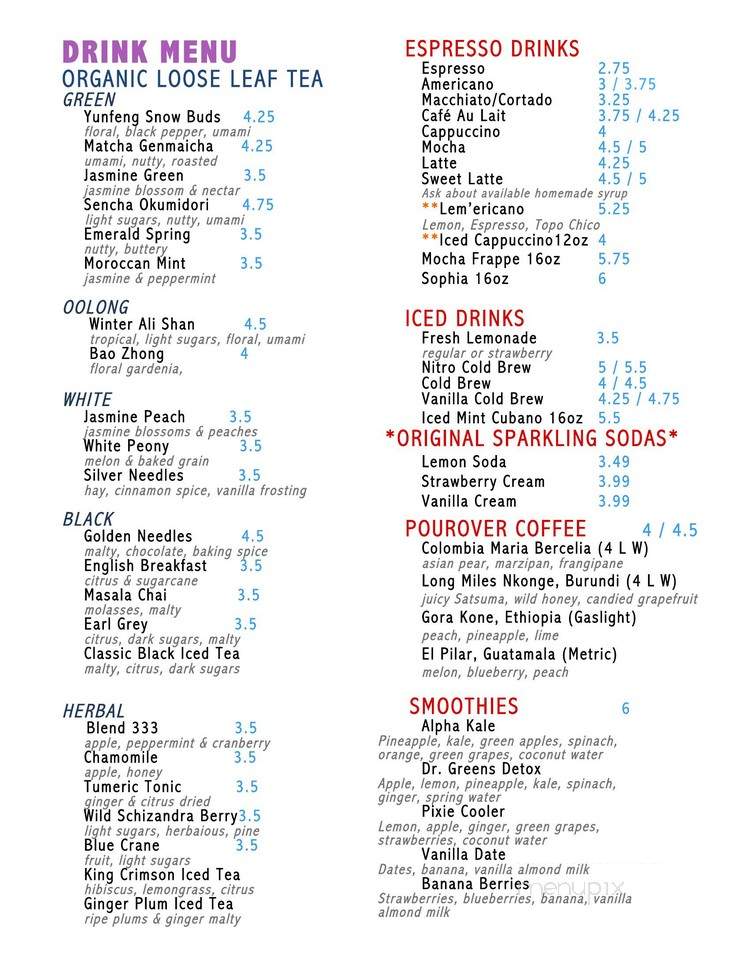 Daily Projects Cafe & Eatery - Algonquin, IL menu_pic