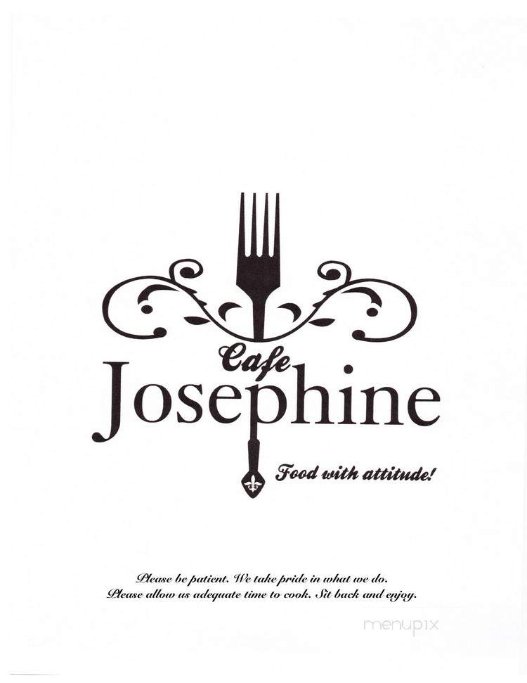 Cafe Josephines - Sunset, LA menu_pic