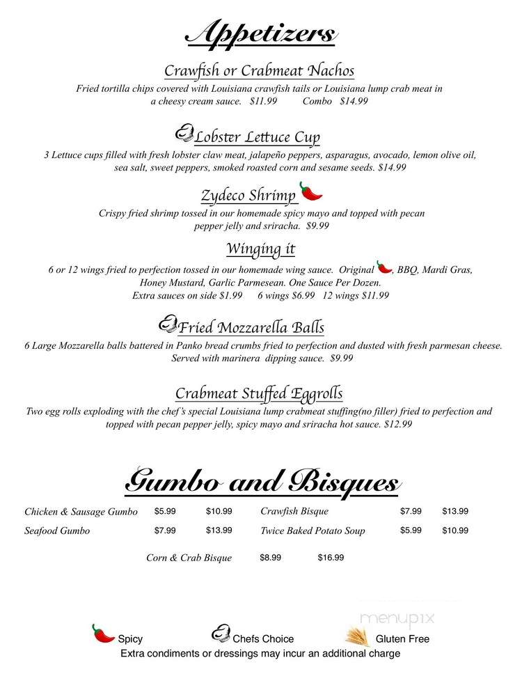 Cafe Josephines - Sunset, LA menu_pic