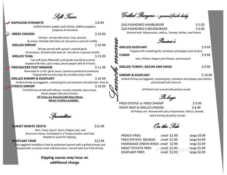 Cafe Josephines - Sunset, LA menu_pic
