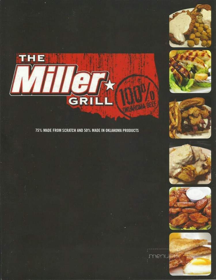 Miller Grill - Yukon, OK menu_pic