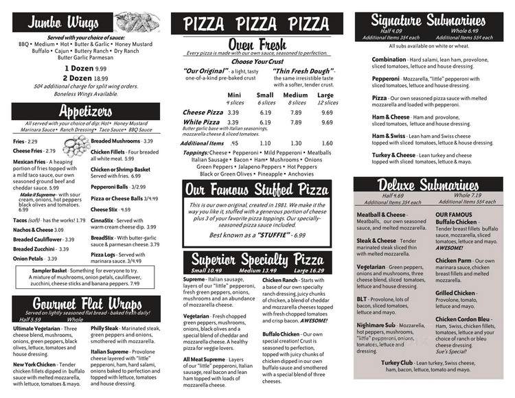 Jim & Sue's Pizza - Albion, PA