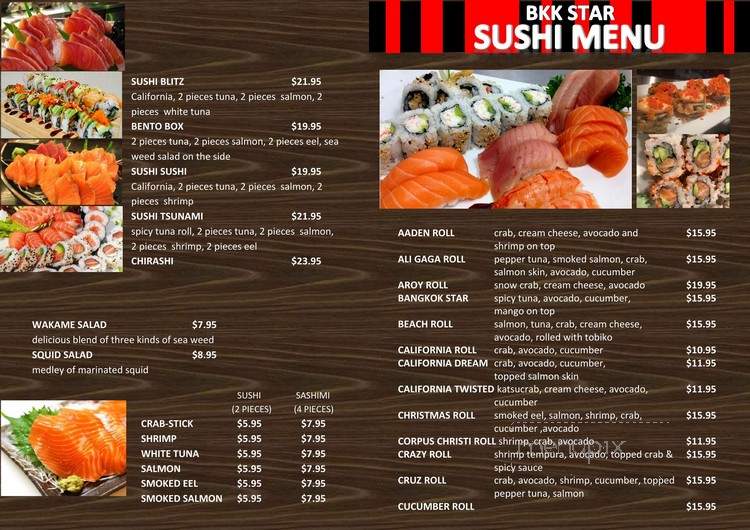 Bangkok Star Restaurant - Corpus Christi, TX menu_pic