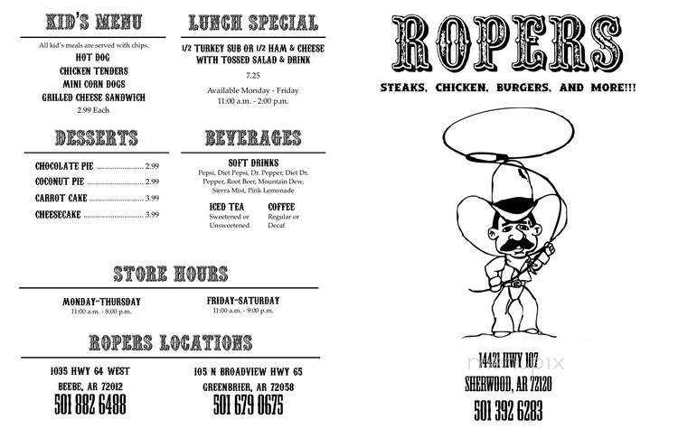 Ropers Restaurant - Sherwood, AR
