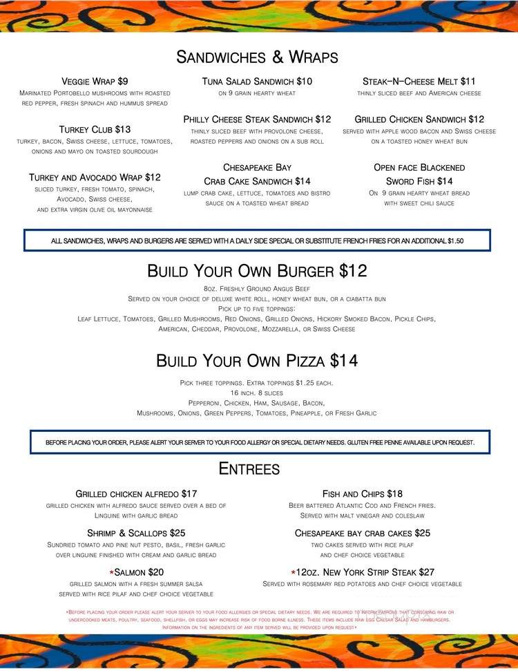 the Square Whale - Virginia Beach, VA menu_pic