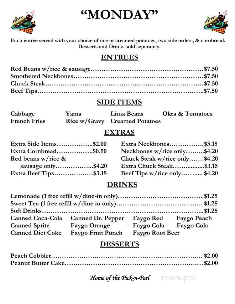 Cat Daddys Cafe - Shreveport, LA menu_pic
