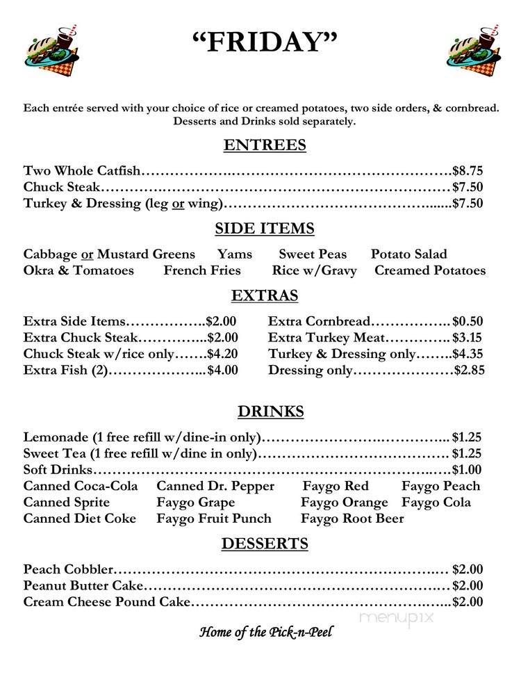 Cat Daddys Cafe - Shreveport, LA menu_pic