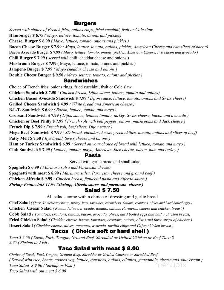 El Cancun Restaurant - Pahrump, NV menu_pic