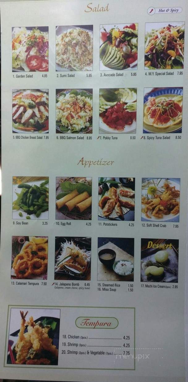 Maki Yaki - Santa Fe, NM menu_pic