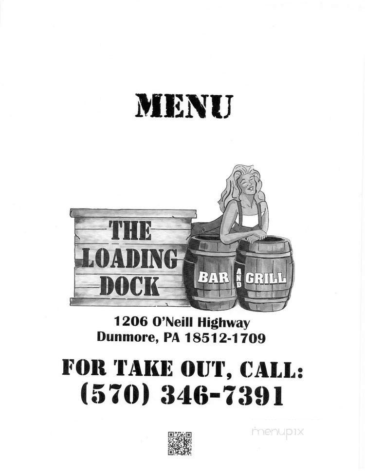 Menu of Loading Dock Bar & Grill in Dunmore, PA 18512