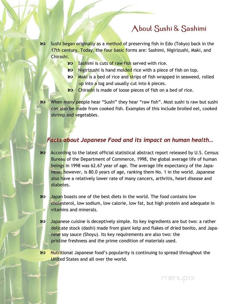 Shiki Sushi and Habachi - Chesapeake, VA menu_pic
