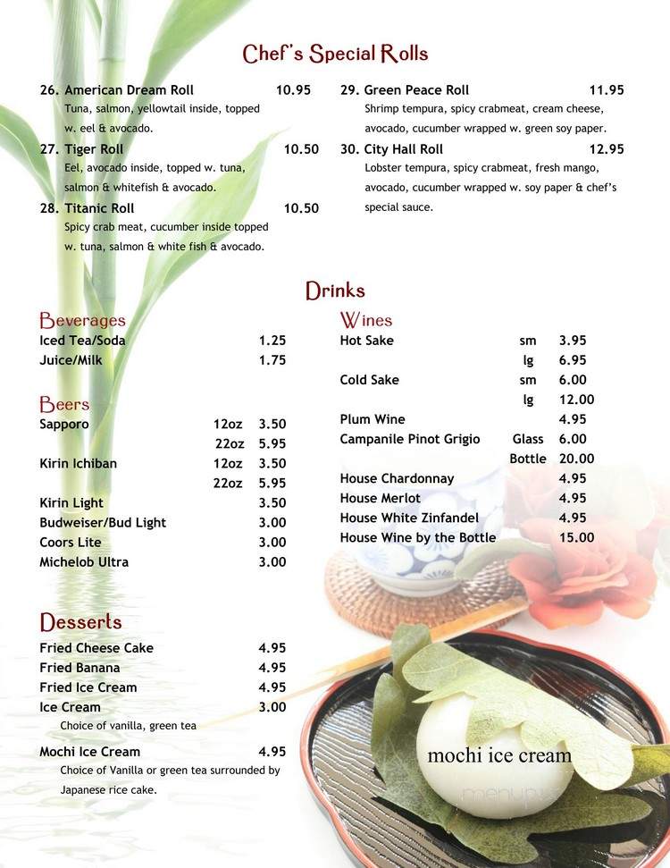 Shiki Sushi and Habachi - Chesapeake, VA menu_pic