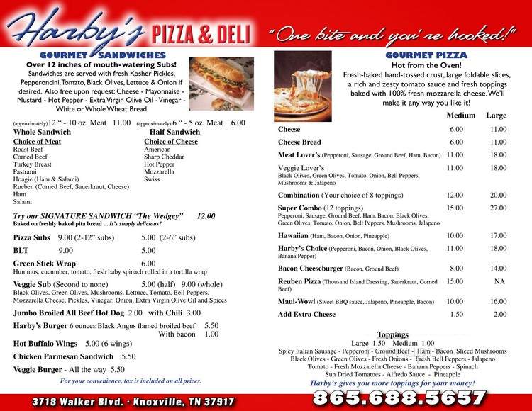 Harby's Pizza & Deli - Knoxville, TN