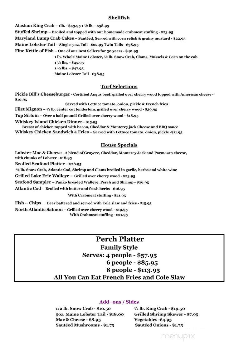 Brennan's Fish House - Grand River, OH menu_pic
