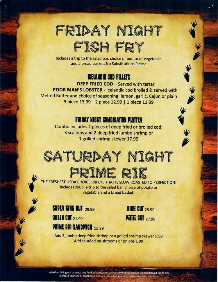 River Mill Food & Spirits - La Valle, WI menu_pic