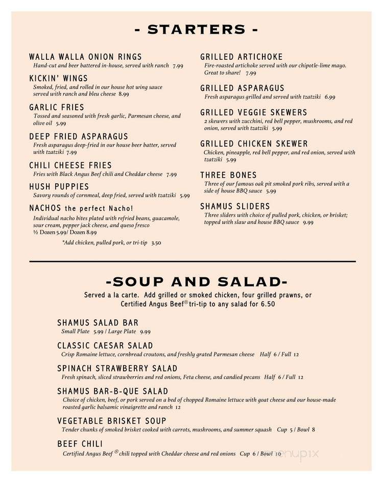 Shamus T Bones - Eureka, CA menu_pic