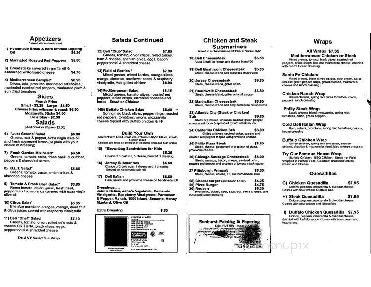 Front Street Deli - Hollidaysburg, PA menu_pic